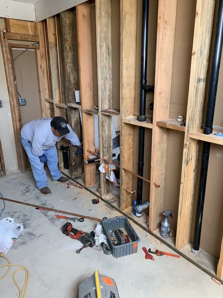 Commercial rough-in plumbing for Water Heater Replacement in Mitchell Beach